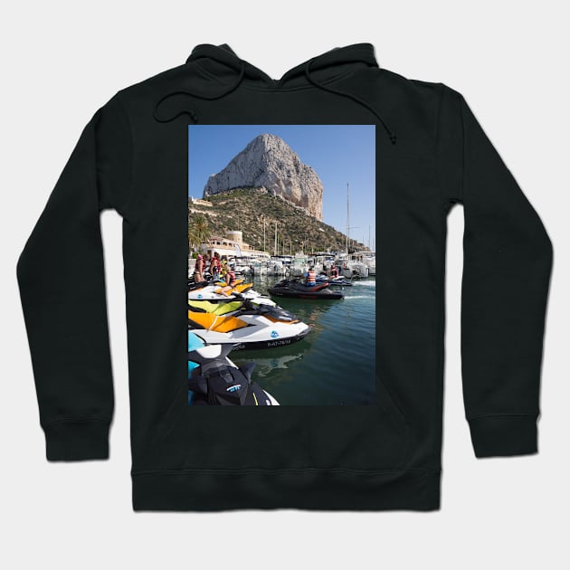 Calp, Club Nautico, marina. Hoodie by sma1050